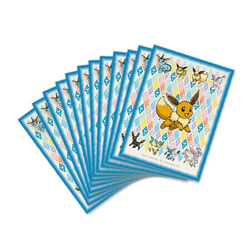 Pokemon Center Eevee Prismatic - Card Sleeves (Blue Border) (65 Sleeve Just-a-Hobby Pokemon Center Eevee Prismatic - Card Sleeves (Blue Border) (65 Sleeve Just-a-Hobby
