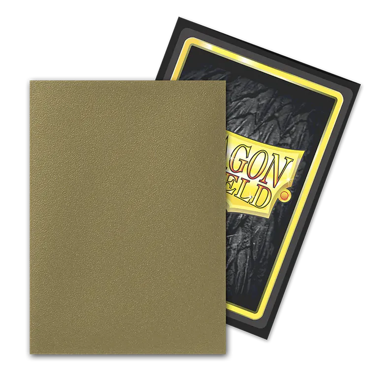 Dragon Shield: Standard Size 100ct Sleeves - Gold Truth (Dual Matte)