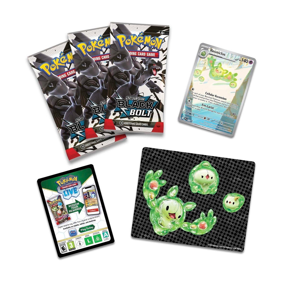 Pokemon Black Bolt - Tech Sticker Collection