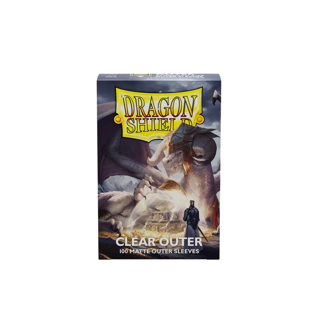 Dragon Shield: Standard Size 100ct Outer Sleeves - Perfect Fit (Clear) Matte