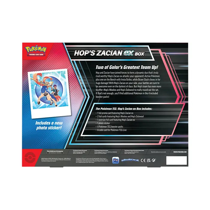 Pokemon Hop’s Zacian ex Box