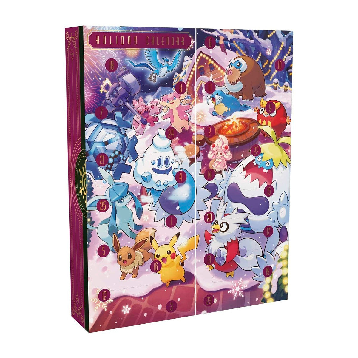 Pokemon 2025 Holiday Calendar (Glaceon, Crabominable, Articuno)