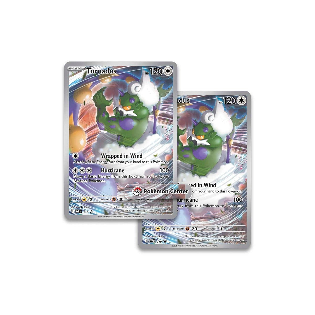 Tornadus - SVP210 - Sealed Promo (Pokemon Center Stamped)