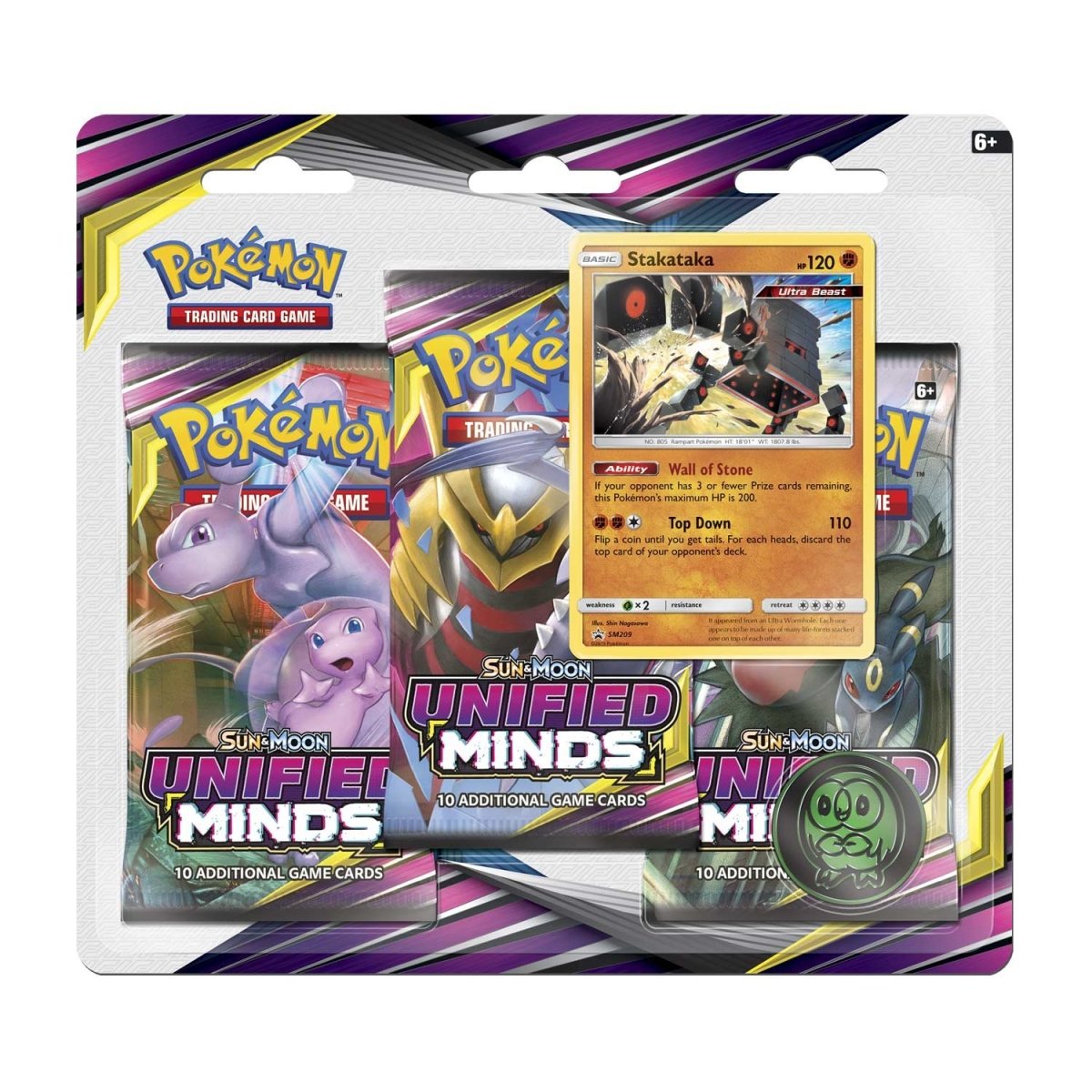 Pokemon Unified Minds - 3-Pack Blister
