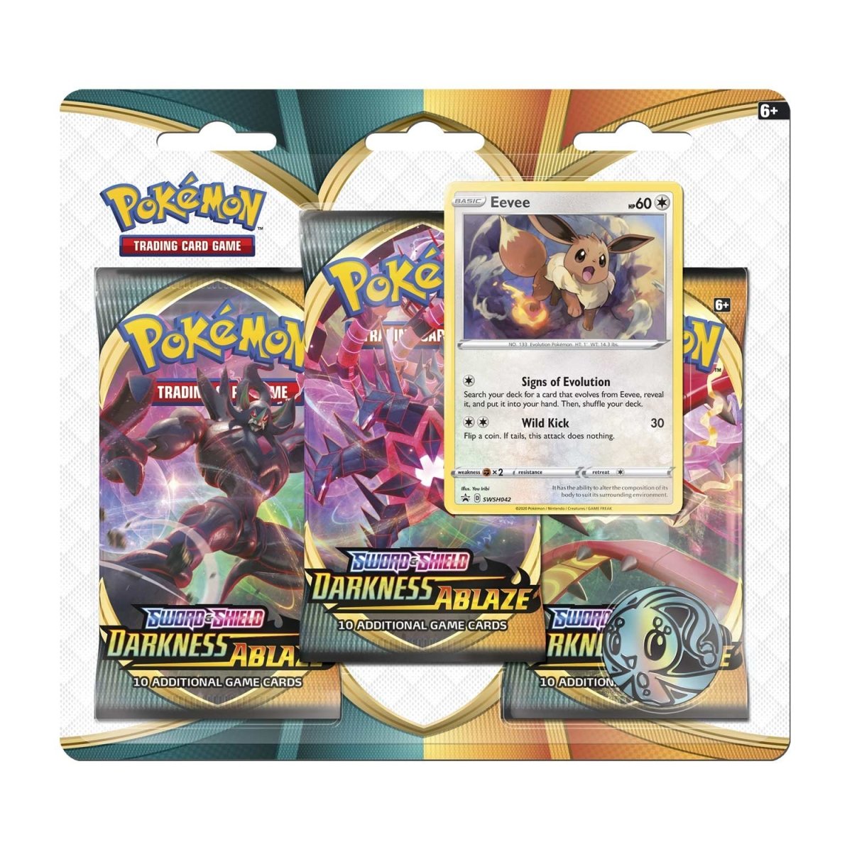 Pokemon Darkness Ablaze - 3-Pack Blister (Eevee)