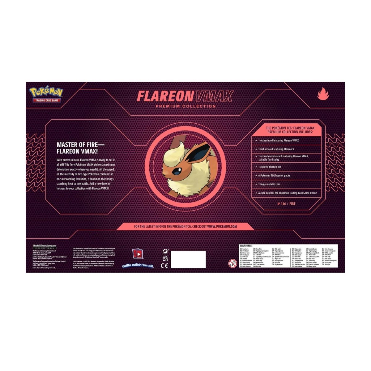 Pokemon - Premium Collection Box (Flareon VMAX)