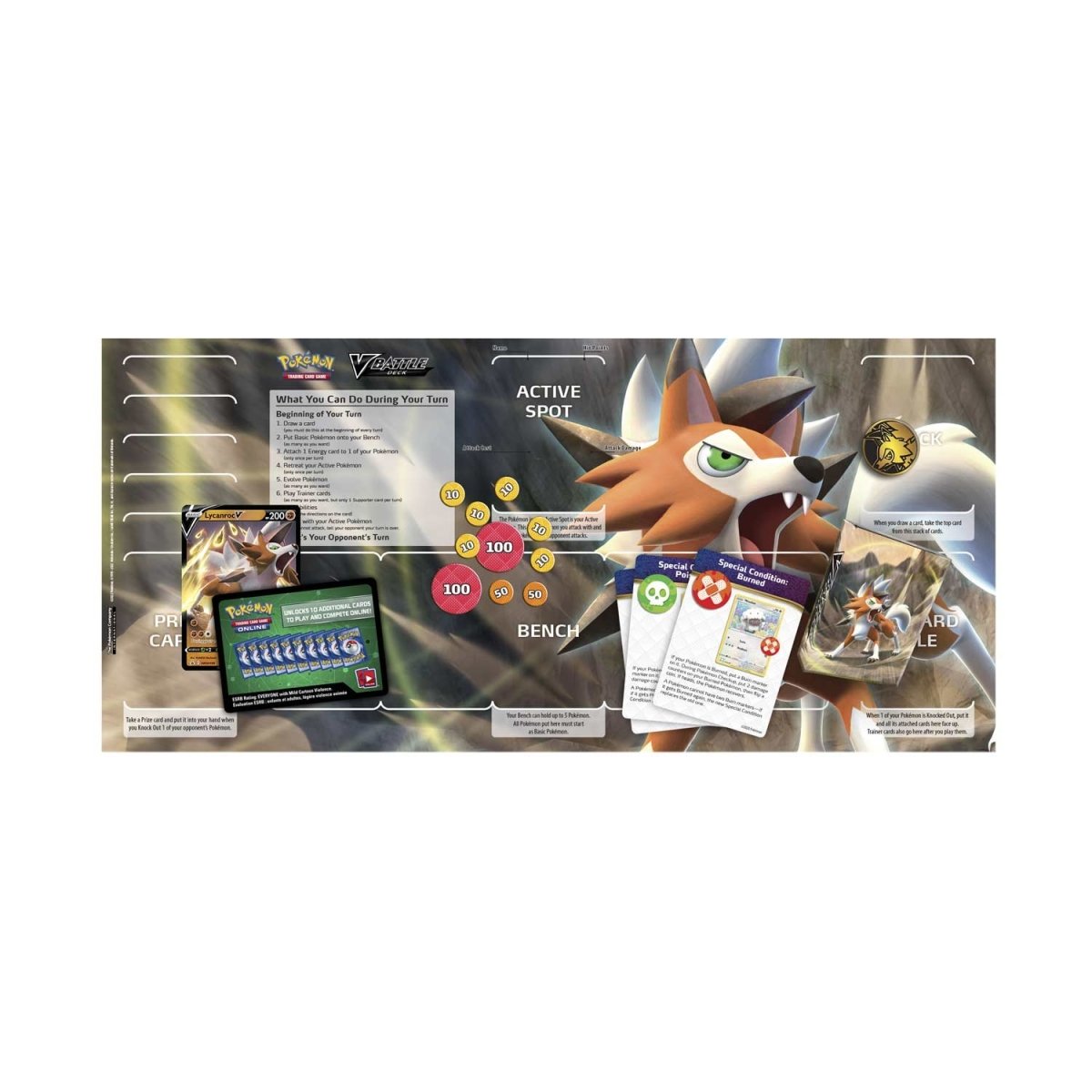 Pokemon Lycanroc V Battle Deck