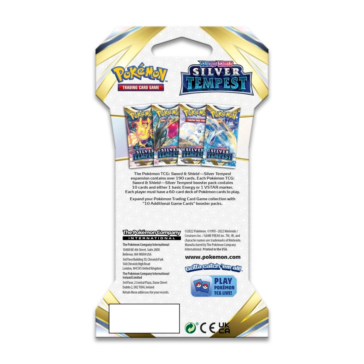 Pokemon Silver Tempest - Sleeved Booster Pack (Random Artwork)