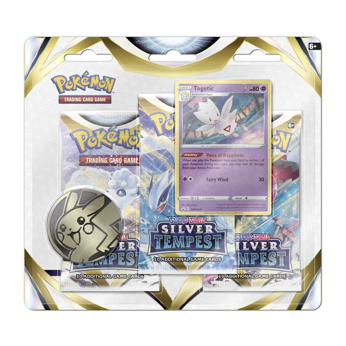 Pokemon Silver Tempest - 3-Pack Blister (Togetic)