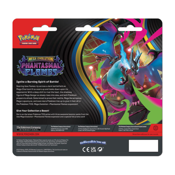 Pokemon Mega Evolution : Phantasmal Flames - 3-Pack Blister (Pre-Order)