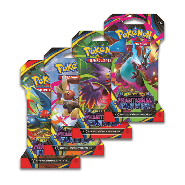 Pokemon Mega Evolution : Phantasmal Flames - Sleeved Booster Pack (Random Artwork) (Pre-Order)