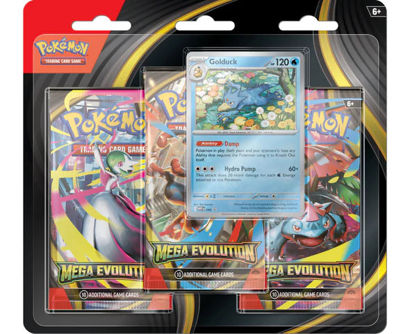 Pokemon Mega Evolution - 3-Pack Blister (Pre-Order)
