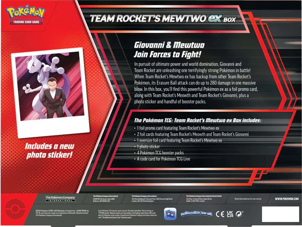 Pokemon - Team Rocket’s Mewtwo ex Box