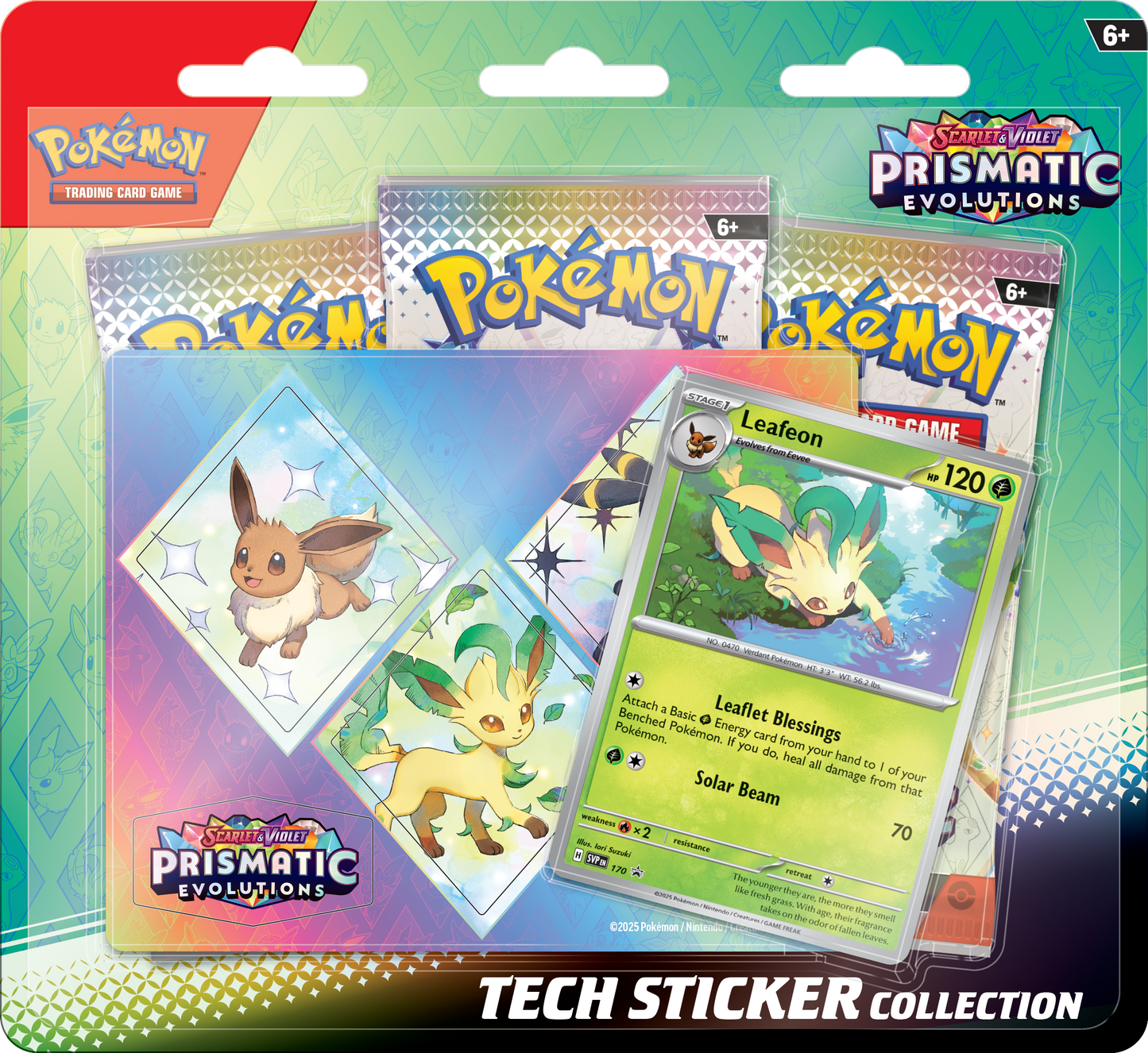 Pokemon Prismatic Evolutions - Tech Sticker Collection