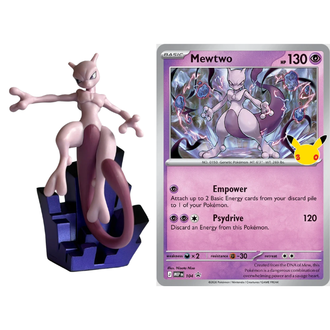 Pokemon 30th Celebration - Figure Collections (Mewtwo) (Pre-Order) - Nov 6