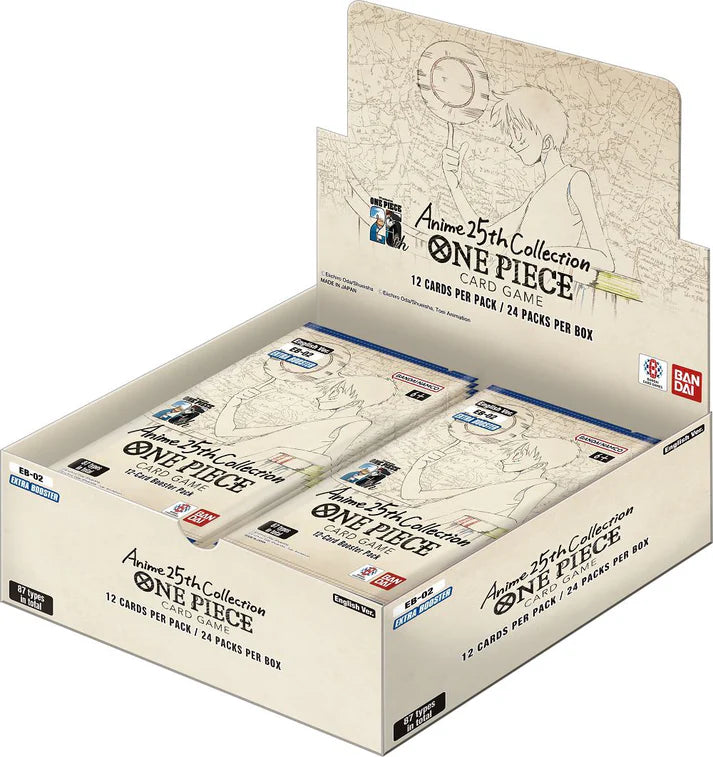 One Piece Extra Booster Anime 25th Collection (EB02) - Booster Box