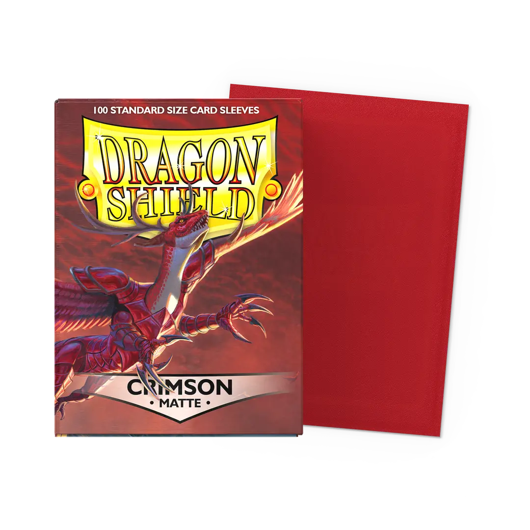 Dragon Shield: Standard 100ct Sleeves - Crimson (Matte)