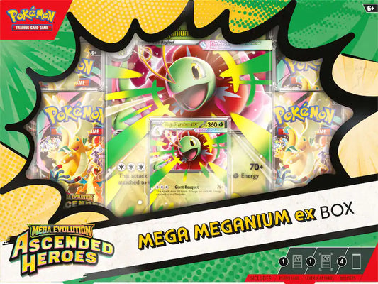 Pokemon Ascended Heroes - ex Collection Box - Mega Meganium ex Box (Pre-Order) WAVE 1 - April 24