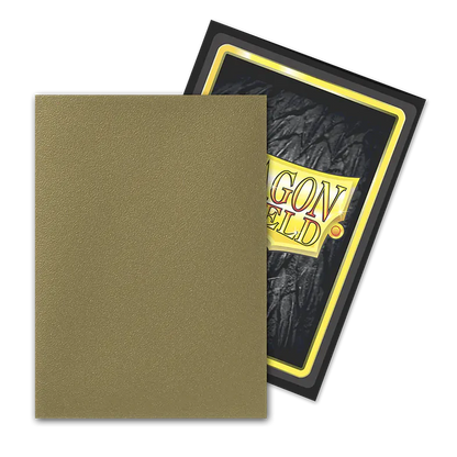 Dragon Shield: Standard Size 100ct Sleeves - Gold Truth (Dual Matte)
