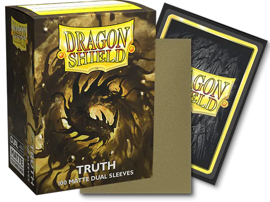 Dragon Shield: Standard Size 100ct Sleeves - Gold Truth (Dual Matte)