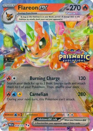 Flareon ex - 014/131 - Promo (Prismatic Evolutions Stamped)