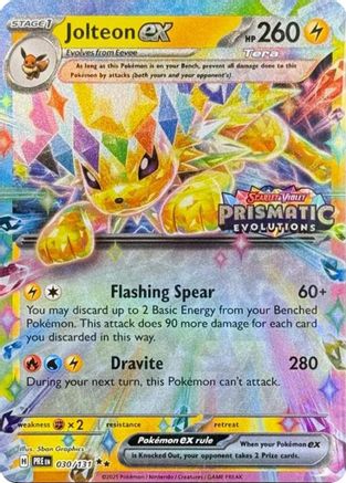 Jolteon ex - 030/131 - Promo (Prismatic Evolutions Stamped)