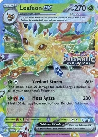 Leafeon ex - 006/131 - Promo (Prismatic Evolutions Stamped)