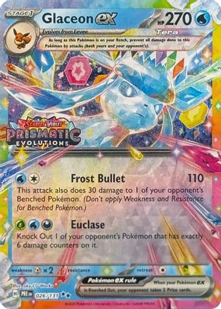 Glaceon ex - 026/131 - Promo (Prismatic Evolutions Stamped)