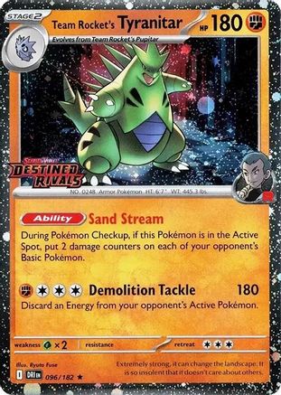 Team Rocket's Tyranitar (Destined Rivals Stamped Promo) (096/182) Holofoil [SV10: Destined Rivals]