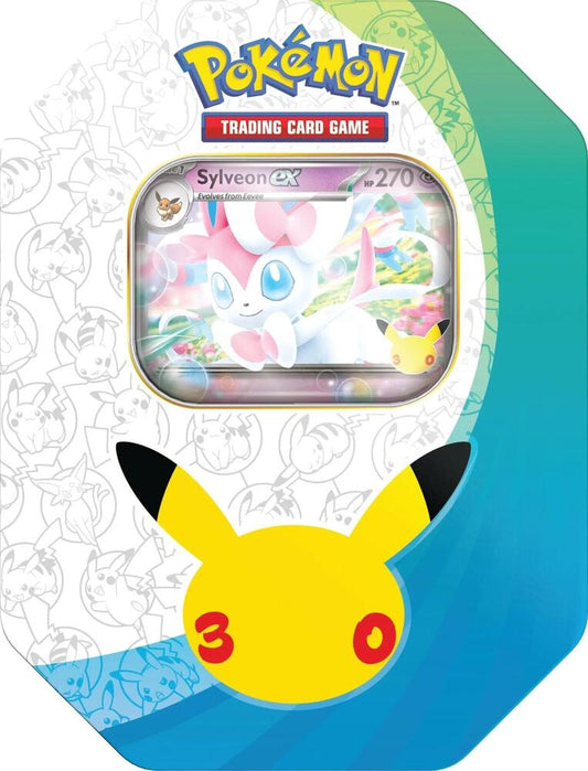 Pokemon 30th Celebration - Tin (Sylveon ex) (Pre-Order) - Dec 4