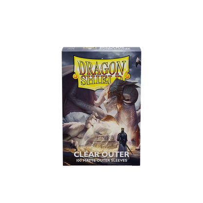 Dragon Shield: Standard Size 100ct Outer Sleeves - Perfect Fit (Clear) Matte