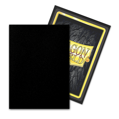 Dragon Shield: Standard Size 100ct Outer Sleeves - Perfect Fit (Black) Matte
