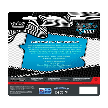 Pokemon Black Bolt - Tech Sticker Collection