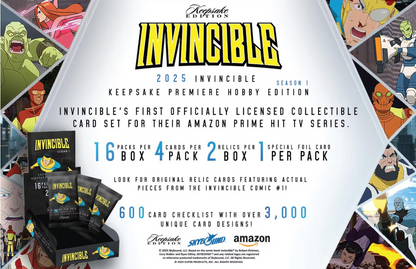 Invincible 2025 Keepsake Premier Edition Season 1 Hobby Box