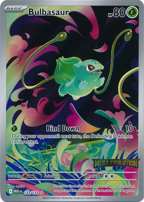 Bulbasaur - 133/132 - Promo (Mega Evolution Stamped)