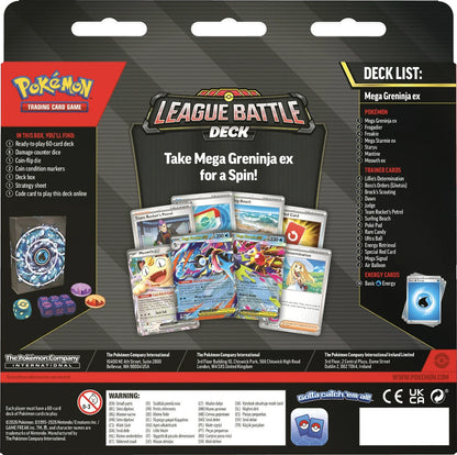 Pokemon League Battle Deck - Mega Greninja ex (Pre-Order) - Nov 13