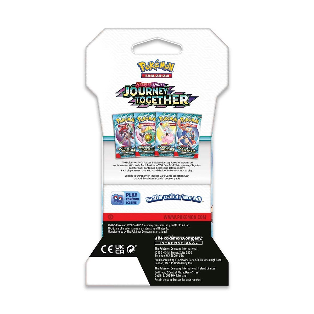 Pokemon Journey Together - Sleeved Booster Pack (Random Artwork)