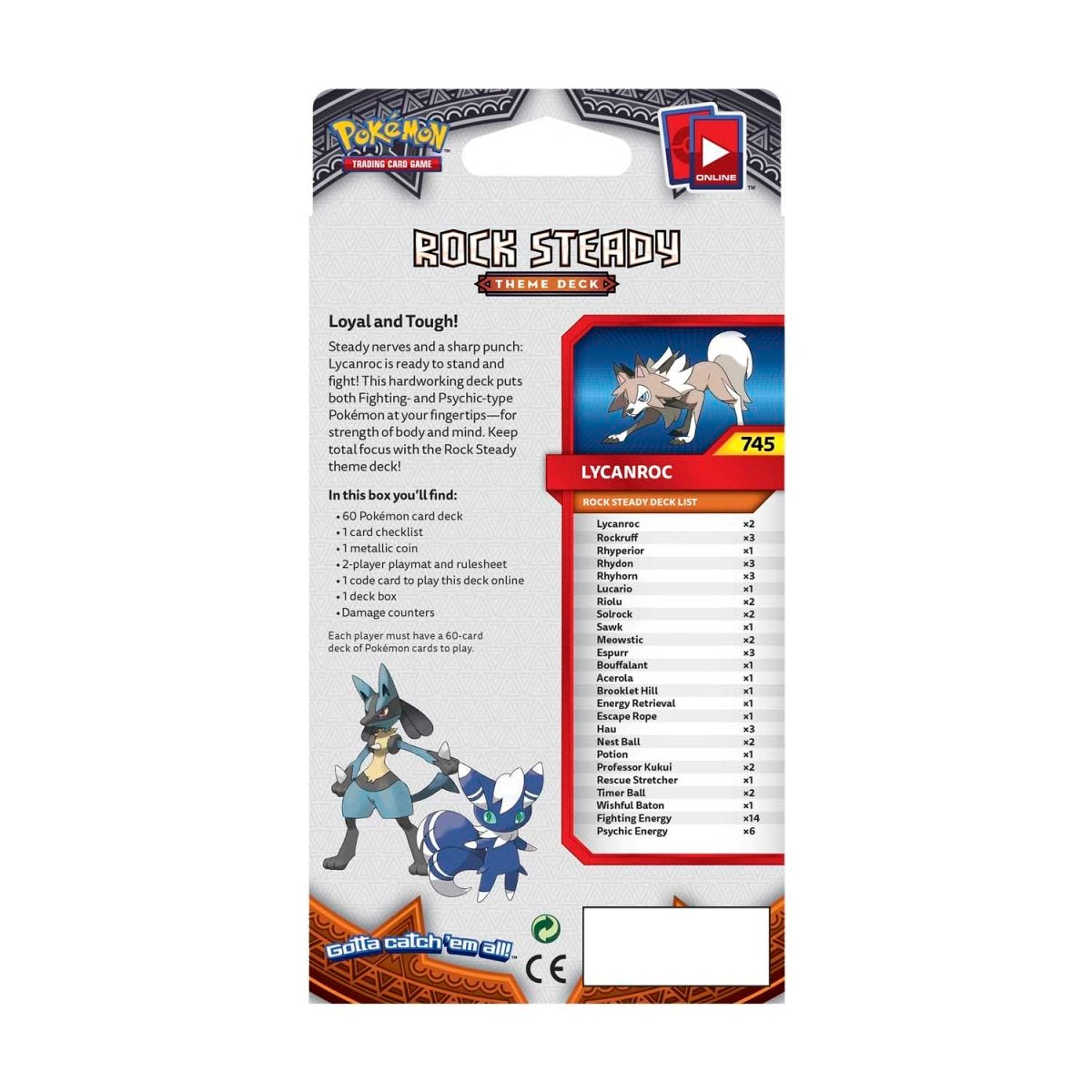 Pokemon Burning Shadows - Rock Steady Theme Deck