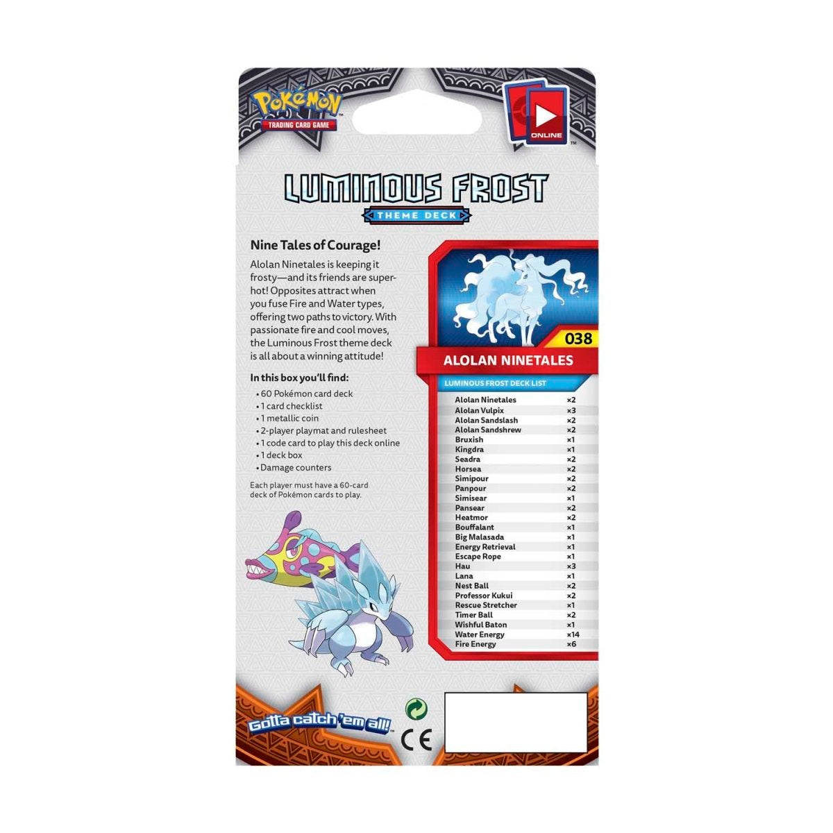 Pokemon Burning Shadows  - Luminous Frost Theme Deck