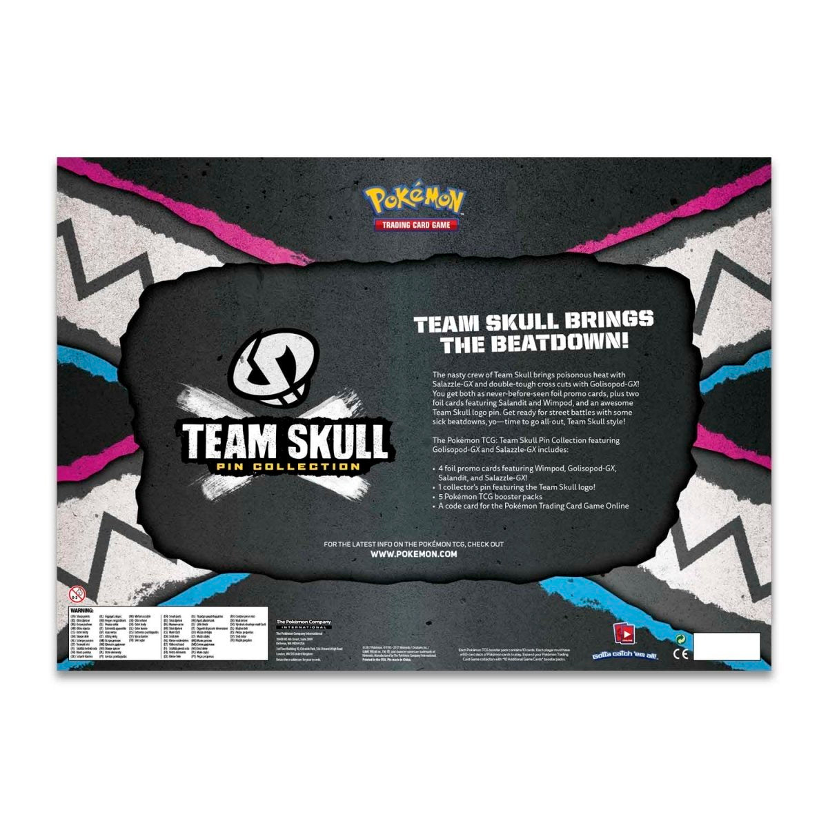 Pokemon - Team Skull Pin Collection
