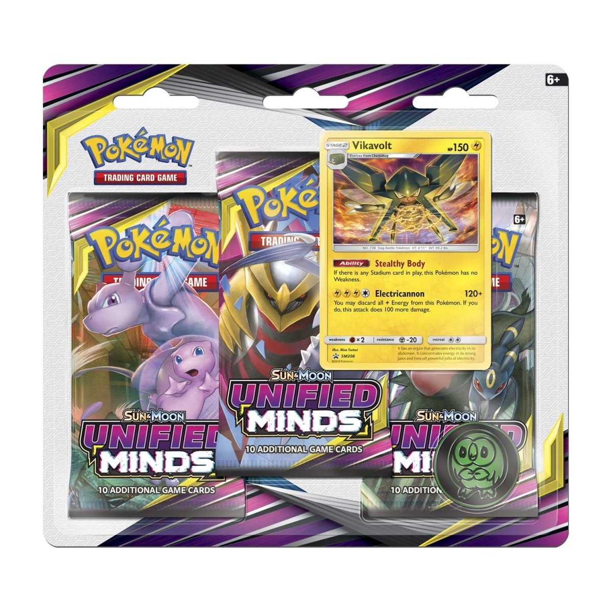 Pokemon Unified Minds - 3-Pack Blister