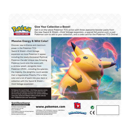 Pokemon Vivid Voltage 3-Pack Blister (Vaporeon)
