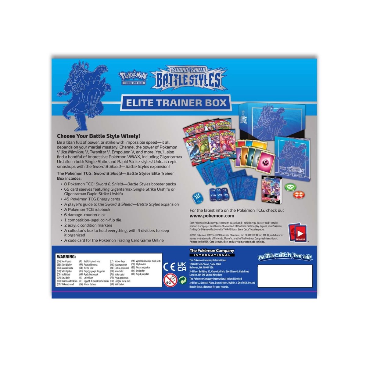 Pokemon Battle Styles - Elite Trainer Box (Rapid Strike Urshifu)