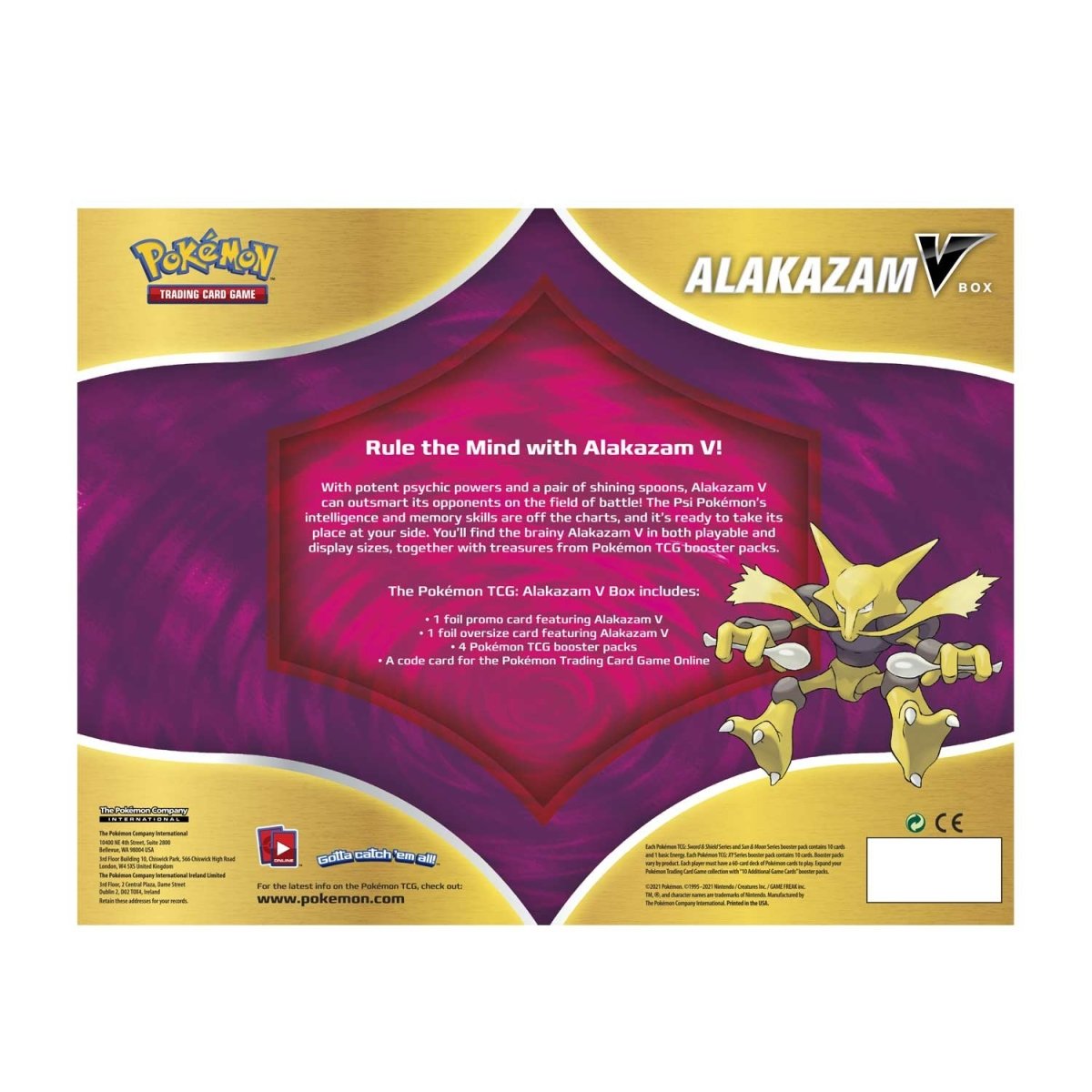 Pokemon - Alakazam V Box