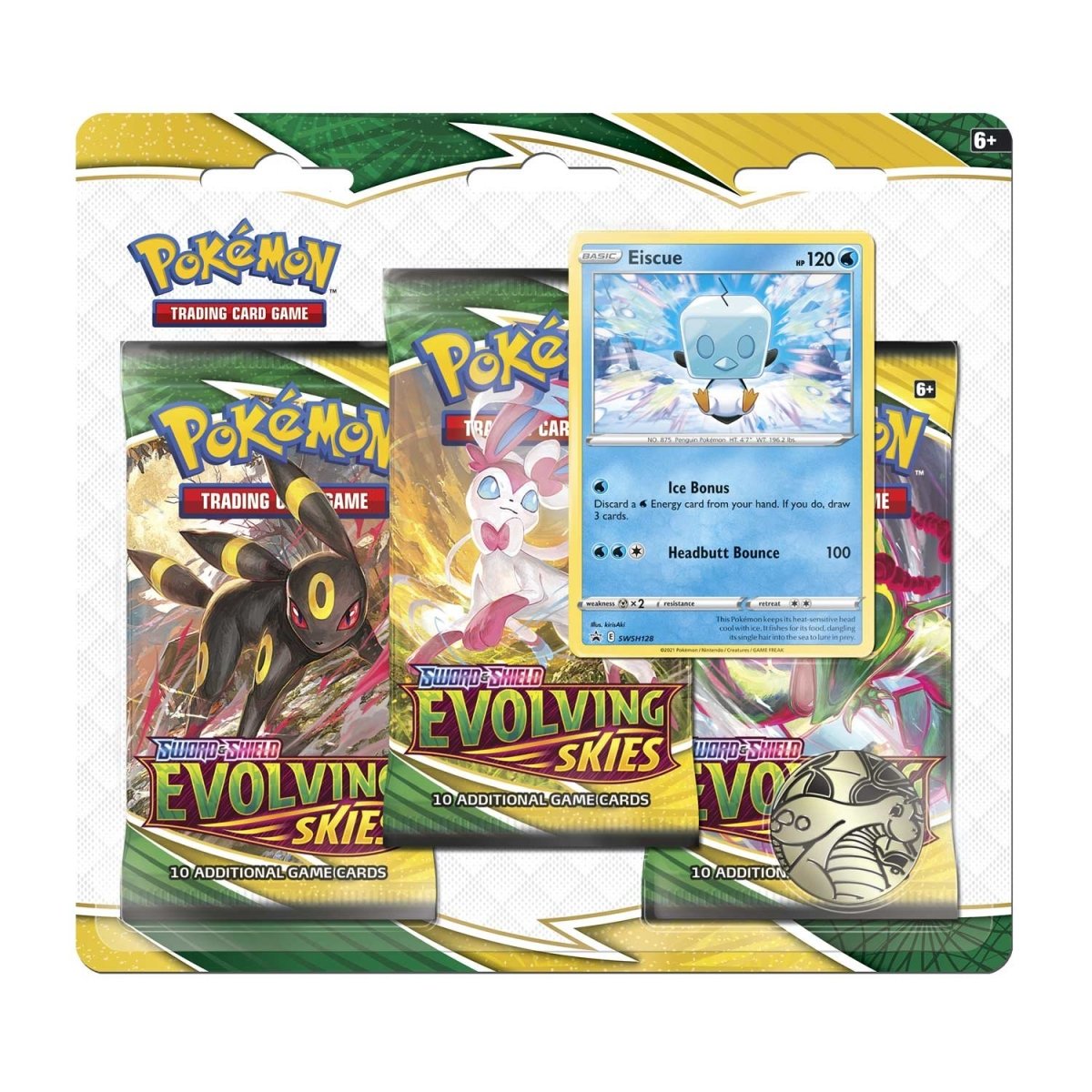 Pokemon Evolving Skies - 3-Pack Blister (Eiscue)