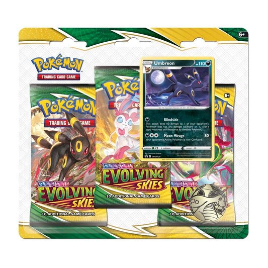 Pokemon Evolving Skies - 3-Pack Blister (Umbreon)