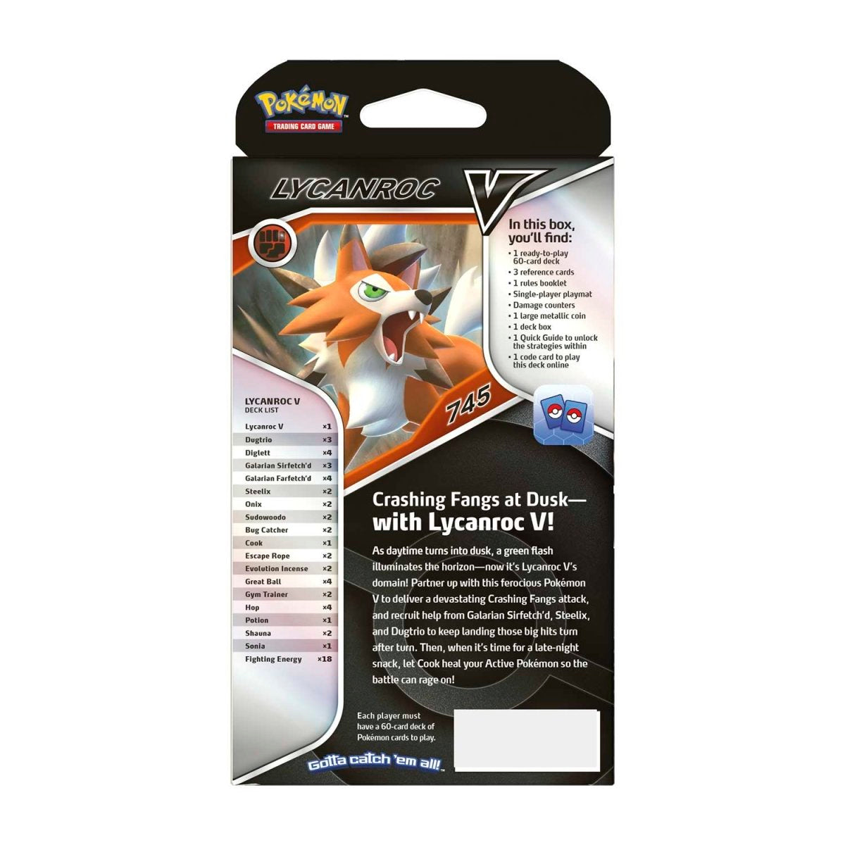 Pokemon Lycanroc V Battle Deck