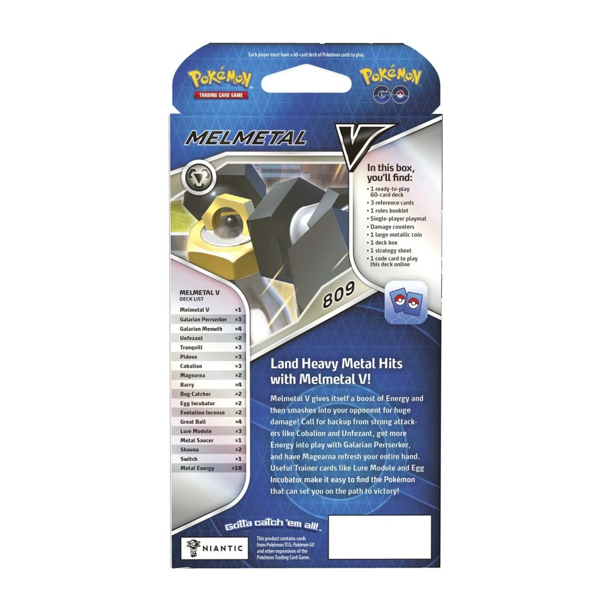 Pokemon GO Melmetal V Battle Deck