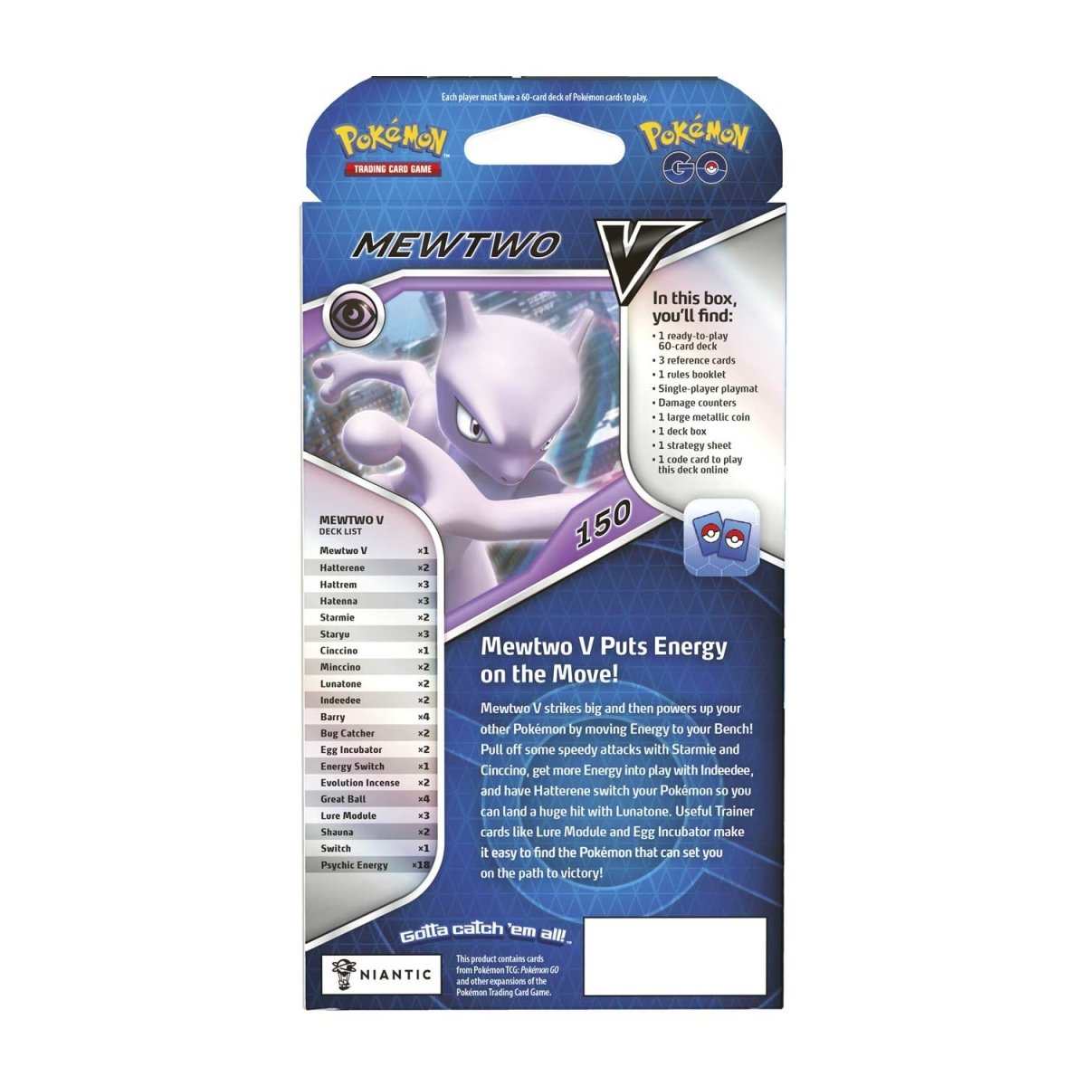 Pokemon GO Mewtwo V Battle Deck