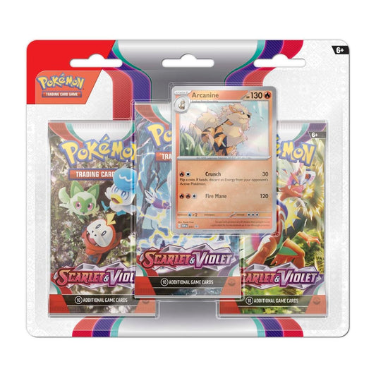 Pokemon Scarlet & Violet Base - 3-Pack Blister